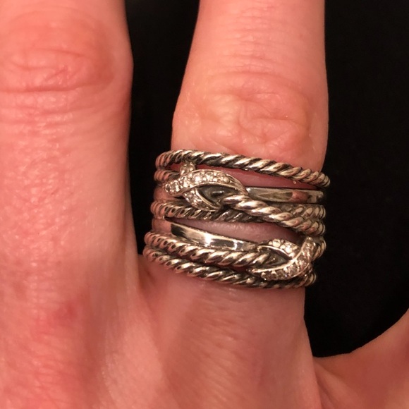 David Yurman Jewelry - David Yurman double crossover ring